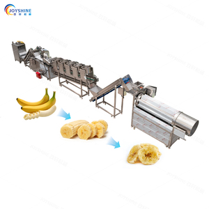 반자동 바나나 칩 절단기 파삭 파삭 한 제조를위한 새로운 조건 과일 생산 라인 프라이어 키 머신 포함 - Product Image 2