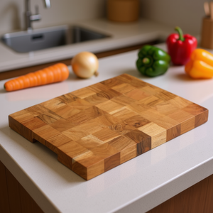 Tabla de Cortar de Madera Maciza de Acacia, Rectangular, 15.7x11.8x1.5 Pulgadas, Accesorio de Cocina - Product Image 2