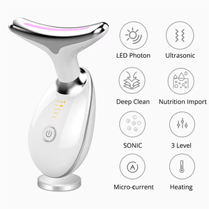 Massaggiatore Facciale Riscaldato OEM per Dropshipping, Stick Modellante per Viso <span class=keywords><strong>e</strong></span> Collo, Massaggiatore Multifunzionale per Lifting Viso <span class=keywords><strong>e</strong></span> Collo - Product Image 3