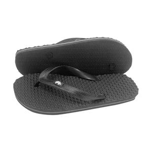 Nicecin – Sandales de plage antidérapantes souples pour hommes et femmes, avec logo personnalisé, texture bulle noire et semelle intérieure massante - Product Image 1