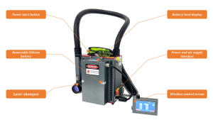 Machine de nettoyage au laser pulsé portable, 50W, 100W, 200W, 300W, nettoyeur de rouille au laser, décapant au laser pour le bois, le métal, l'élimination de la <span class=keywords><strong>peinture</strong></span> - Product Image 6