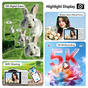กล้องดิจิตอล S100 80 ล้านพิกเซล วิดีโอ 5K Wifi ซูม 18 เท่า เหมาะสำหรับนักเรียนและใช้ในบ้าน - Product Image 3