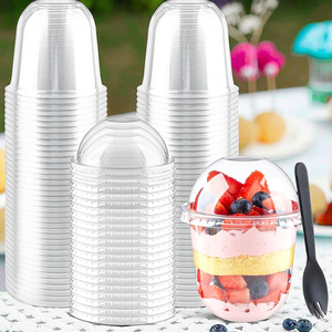Vasos de plástico PET transparentes de diseño personalizado con tapas de bebidas para fiestas directas del proveedor del fabricante - Product Image 5