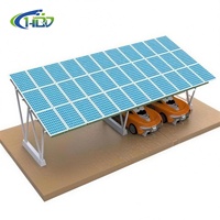 Structure de carport solaire à longue portée YMHD PV pour résidences et centres commerciaux, en acier galvanisé, pour un stationnement facile