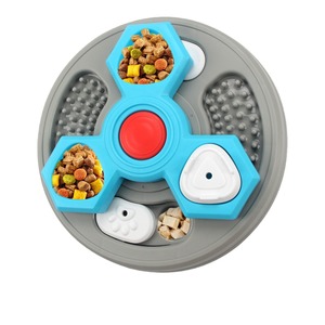 2025 mainan Puzzle hewan peliharaan multifungsi mangkuk makanan lambat dengan Area jilat untuk mencegahnya dari produk hewan peliharaan terbenam - Product Image 4