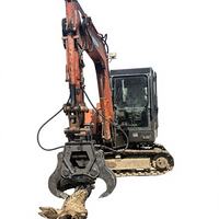 Griffe de déchiquetage hydraulique pour excavatrice 6-9/10-15/20-25T, recyclage de déchets forestiers, moteur et engrenages résistants à l'usure AR400