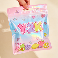 Özel Baskılı Logo 3 Taraflı Isı Yalıtımlı Ayakta Duran Plastik Mylar Poşet Şeffaf Su Geçirmez Saat Kayışı Çantası