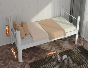 Design contemporaneo durevole e Comfort elegante camera da letto <span class=keywords><strong>salvaspazio</strong></span> <span class=keywords><strong>soluzioni</strong></span> elegante letto singolo in metallo - Product Image 2