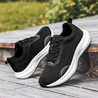 Chaussures de sport décontractées unisexes respirantes et légères pour l'extérieur, à calcançon large, pour hommes, amortissantes, toutes saisons, en maille respirante