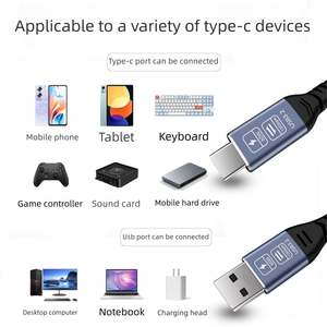 สายดาต้า Type-C 3.2 3A 60W ชาร์จเร็ว 10Gbps ป้องกันสัญญาณรบกวน ตัวนำทองแดงแท้ สายไนลอน สำหรับกล้อง ที่ชาร์จในรถยนต์ แล็ปท็อป ฮาร์ดดิสก์ภายนอก - Product Image 5
