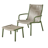 Chaises de jardin d'extérieur portables confortables en alliage d'aluminium léger empilables de style américain et européen moderne STG