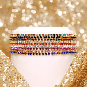 New ODM Supply Wholesale <b>Elastic</b> <b>Bracelet</b> Colored Zircon Fashion Jewelry Tennis <b>Bracelets</b> Femme - Product Image 2