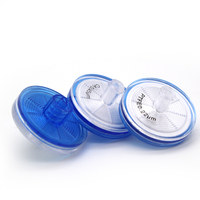 Filtres de seringue de 28 mm de diamètre, PES 0,45 micron, Luer Lock femelle, Luer Lock mâle avec couche de pré-filtration