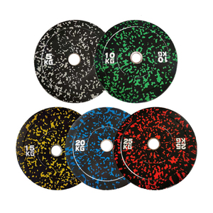 Hot Sale <strong>Weight</strong> Poly Powerlifting Camouflage Bumper <strong>Weight</strong> Plate 10kg NR+SBR Colourful <strong>Barbell</strong> for Gym Fitness - Product Image 1