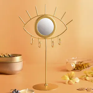 Organiseur de maquillage de Table de beauté offre spéciale, présentoir de bijoux à suspendre avec miroir, en forme de mauvais œil, support de rangement, décoration de maison