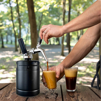 Nitro Cold Brew Cafetière Mini Fût En Acier Inoxydable Home Diy Brew Coffee System Kit Distributeurs De Boissons