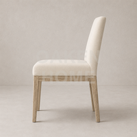 Chaise de salle à manger en bois massif OAKEN, design simple pour hôtel, appartement, restaurant, mobilier de maison