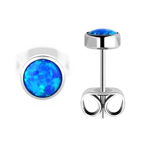 G23 तिवारी ओपल कान की बाली स्टड - Product Image 5