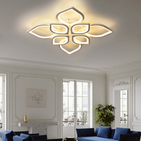 Vente en gros de lampe de plafond avec télécommande décoration design lampes à fleurs de la vie lustre en acrylique plafonniers modernes de la maison lumières LED