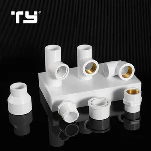 Standard SCH40 ASTM D2466 Water plumbing fittings pvc upvc plastic pipe fittings