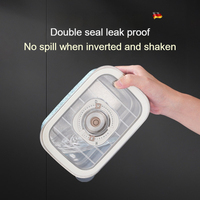 600ml Pure Titanium Voedselveilige Vacuüm Afsluitbare Vershoudbox voor Fruit, Bento Box, Koelkast, Titanium Voedselcontainer voor Afhaalmaaltijden