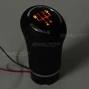 Poignée de levier de vitesses 5 vitesses pour VW Golf 6 7/Passat B5 B6 B8/Jetta MK6 avec rétroéclairage LED, levier de vitesses en cuir PU - Product Image 3