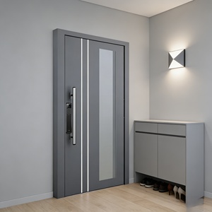 Modern Design 304 Stainless Steel <b>Security</b> Door with <b>Smart</b> <b>Lock</b>, Luxury Exterior Front Entry Door for Villa & Commercial Use - Product Image 4