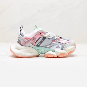 Chaussures de marche épaisses à lacets, couleur unie, tige synthétique, semelle extérieure en caoutchouc, bout rond, toutes saisons, confortables et amorties - Product Image 3