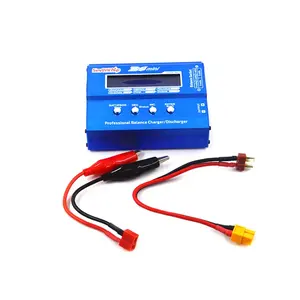 Mini carregador inteligente rc imax b6, carregador de bateria 80w li-po/ni-mh/li-ion/ni-cd/pb, detecção de resistência interna de voltagem
