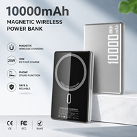 Batterie Li-Polymère de Haute Qualité, Power Bank 10000 mAh, Verre Trempé, PD 20W, Charge Sans Fil Magnétique avec Support Téléphone, OEM ODM