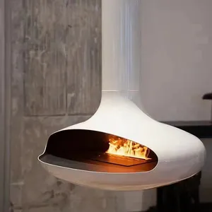 Indoor Smokeless Bioethanol Hanging Cocoon Fireplace Alcohol Burner Stove Suspended Ethanol Fireplace