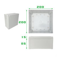 Caja de Conexiones Eléctrica de Plástico ABS para Exteriores TYCOTIU TY-8011085, Nivel de Protección IP67 para Proyectos de Instrumentos Electrónicos