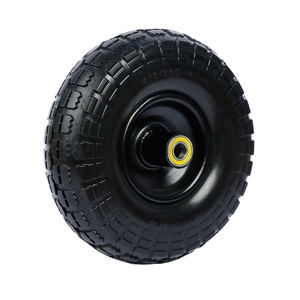 Neumático y Rueda de <span class=keywords><strong>10</strong></span> <span class=keywords><strong>Pulgadas</strong></span> 4.<span class=keywords><strong>10</strong></span>/3.50-4, Rueda de Espuma de Poliuretano <span class=keywords><strong>Antipinchazos</strong></span>, Rueda Sólida con Rodamientos de Bolas para Lavadora a Presión, Rueda de Carretilla Manual - Product Image 4