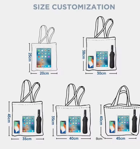 Bolsa de compras reutilizable de lona de algodón ecológica al por mayor con logo personalizado impreso en ella - Product Image 2