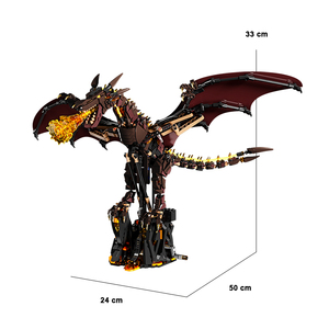 MJI 13102 Dragón Mecánico que Escupe Fuego, 1277+ Piezas, Juego de Bloques de Construcción Creativos, Figura de Acción, Juguete Educativo para Niños, Regalo - Product Image 2