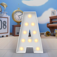 Boîte à lettres lumineuses en mosaïque pour décoration de fête d'anniversaire ou de mariage, qualité garantie