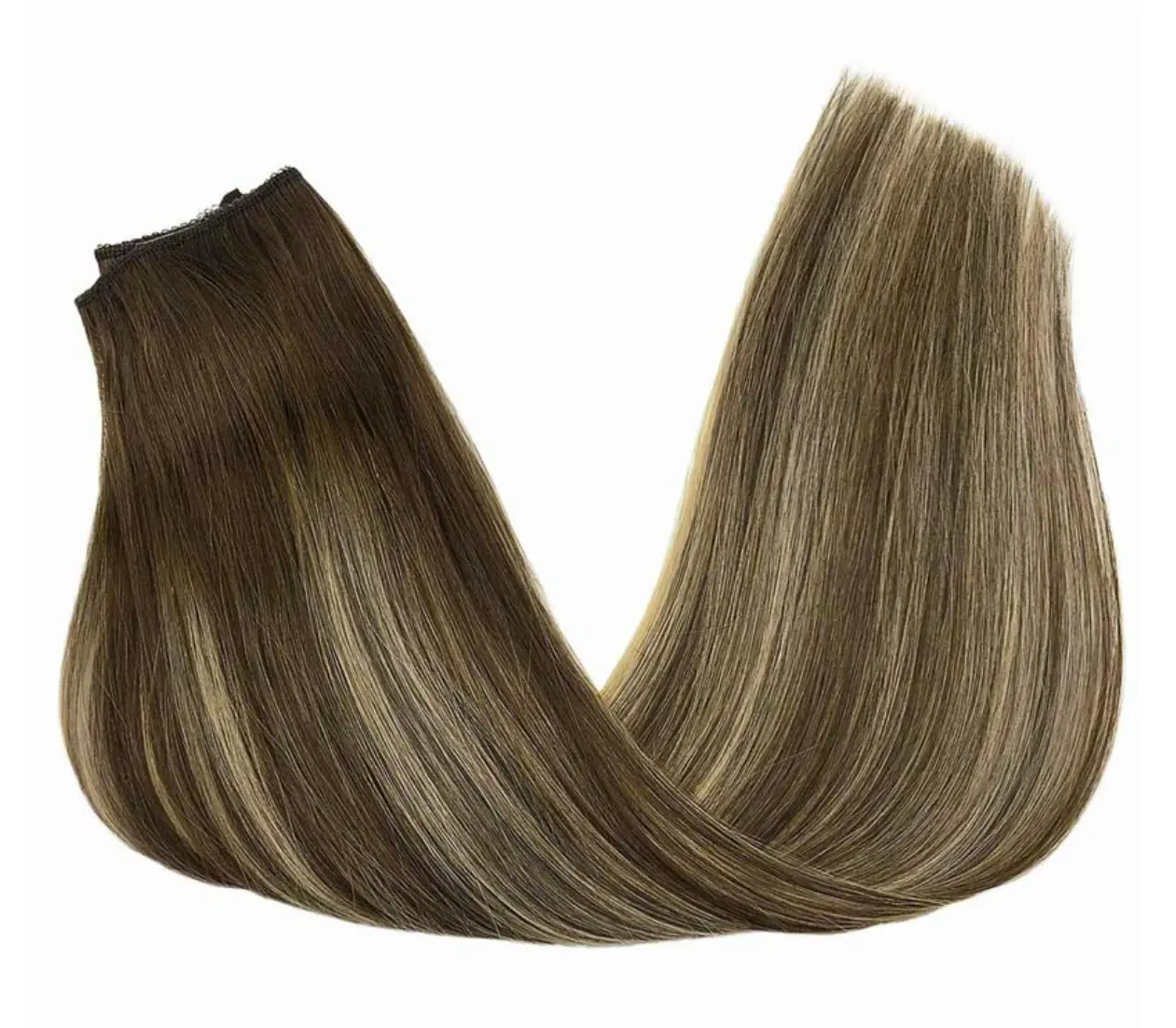 2024 Hot Sale Russian Human Hair Extensions Double Drawn Cuticle Aligned Halo Hair Extensions For Woman