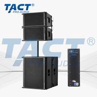 Sistema de Sonido Profesional Portátil de Fábrica China, Conjunto de Altavoces Line Array con Subwoofer Activo y DSP