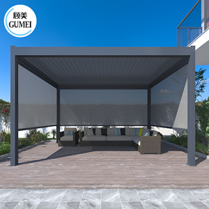 Pergolas en aluminium <span class=keywords><strong>de</strong></span> haute qualité pour jardin et terrasse, avec télécommande extérieure - Product Image 5