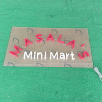 Chine Mini 3D LED néon lettre éclairée acrylique plastique fenêtre bière signe pour entreprises hôpitaux parcs