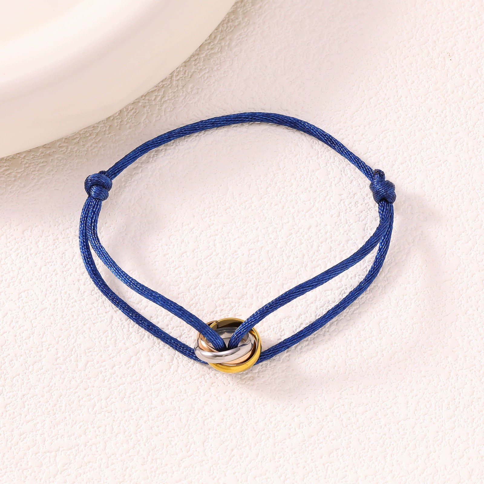 Bleu marine + 3 cercles de couleurs
