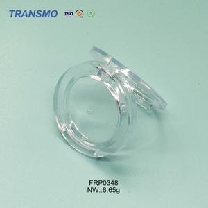 Emballage cosmétique compact en plastique transparent OEM, boîte à poudre pressée pour le blush, palette vide pour les ombres à paupières - Product Image 5