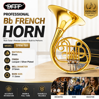 3 Keys French Horn Musical Instrument for Beginner Bb Key Brass Wind Instruments