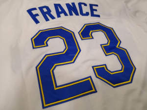 Лучшее качество сшитый на заказ номер вашего имени настраиваемый логотип стиль команды вышитый Американский бейсбольный Джерси - Product Image 4