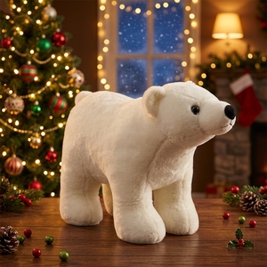 Vente en gros de jouets en peluche mignons (ours polaire, phoque bouffant), en coton, grandes et mini tailles, pour <span class=keywords><strong>la</strong></span> Saint-Valentin, anti-stress, pour <span class=keywords><strong>la</strong></span> réflexion et <span class=keywords><strong>la</strong></span> relaxation - Product Image 1