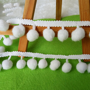 High Quality Eco-Friendly <strong>Pom</strong> <strong>Pom</strong> Lace <strong>Trim</strong> for Garment Home Textile Shoes Decoration - Product Image 4
