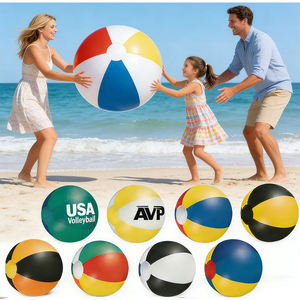 ลูกบอลพลาสติกราคาถูกสำหรับชายหาด PVC หลากสี ลูกบอลชายหาดขายส่ง ลูกบอลชายหาดแบบกำหนดเองพร้อมโลโก้ตามสั่ง - Product Image 5