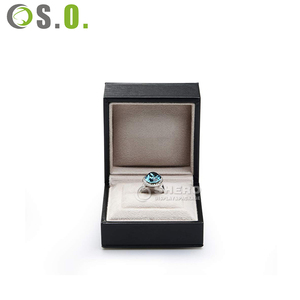 Estuche de Joyería de PU de Lujo Personalizado con Base de Plástico, Color Personalizable, Empaque de Alta Gama para Anillos, Collares y Pendientes - Product Image 1