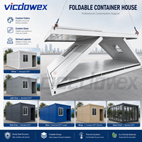Casa Contenedor Plegable Prefabricada Tipo Z, Resistente a Terremotos, Edificio de Oficinas, Campamento para Trabajadores, Almacén, Vivienda Temporal