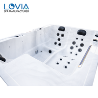 Promotion économique : Spa extérieur Balboa de luxe pour 3 personnes, bain à remous extérieur